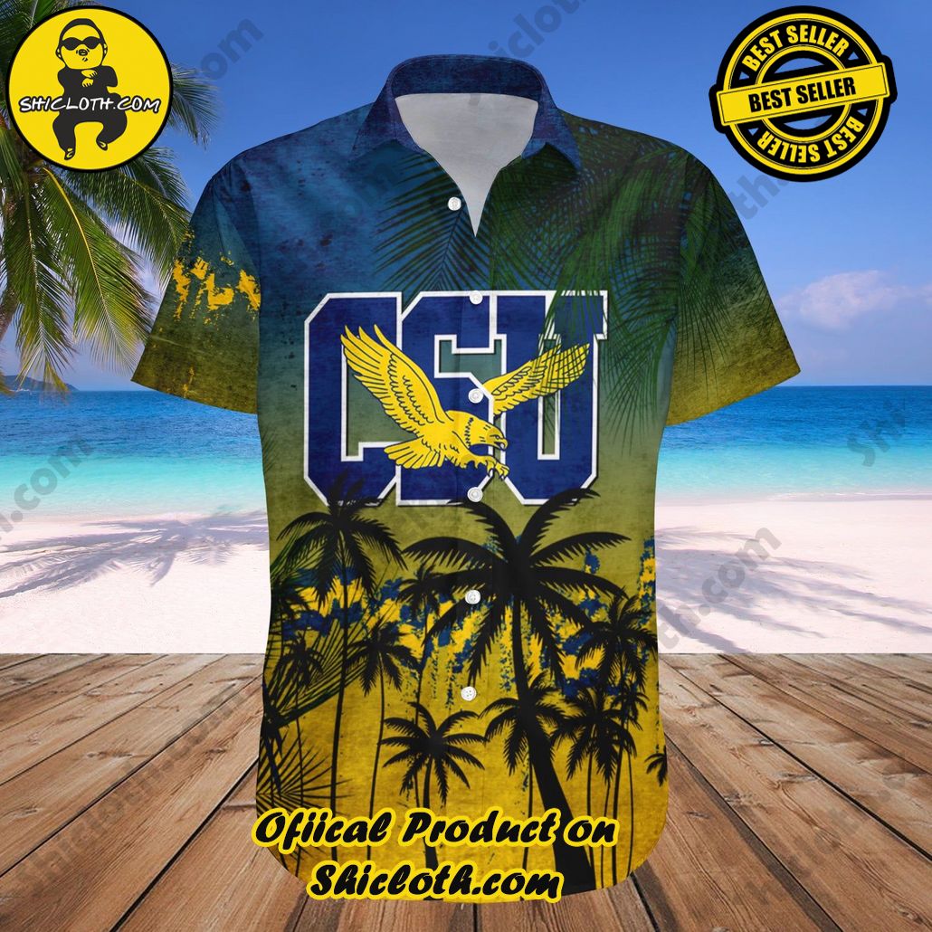 Coppin State Eagles Hawaii Shirt Coconut Tree Tropical Grunge NCAA