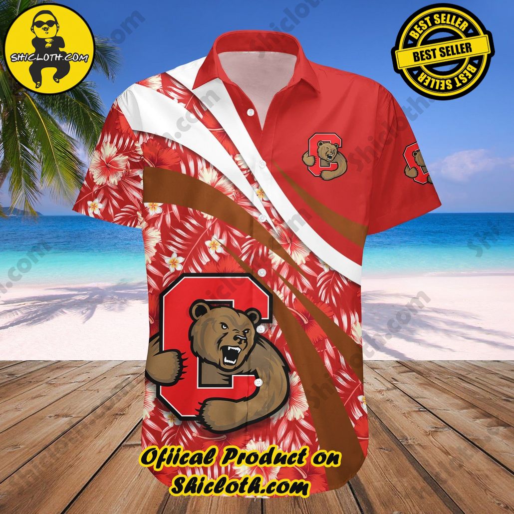 Cornell Big Red Hawaii Shirt Hibiscus Sport Style NCAA