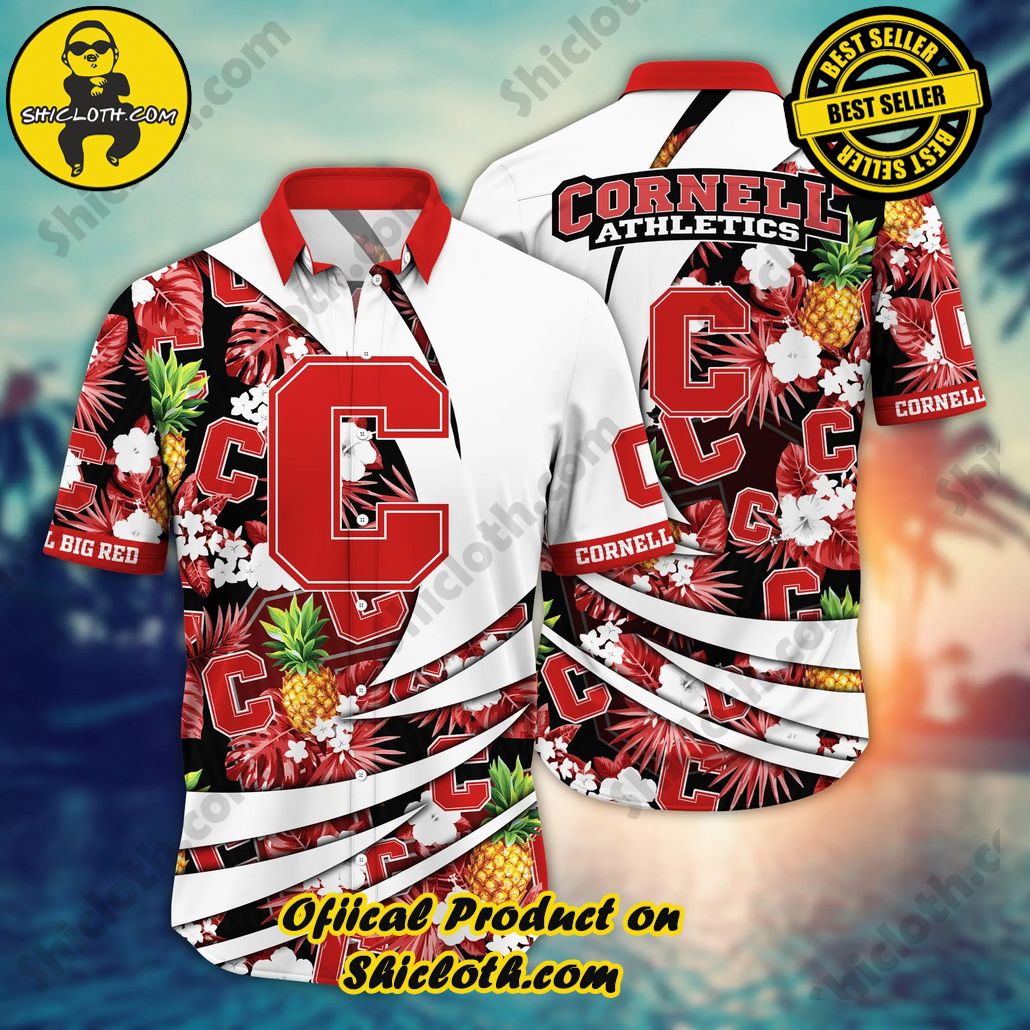 Cornell Big Red NCAA Hawaiian Shirt Heatwave Aloha Shirt