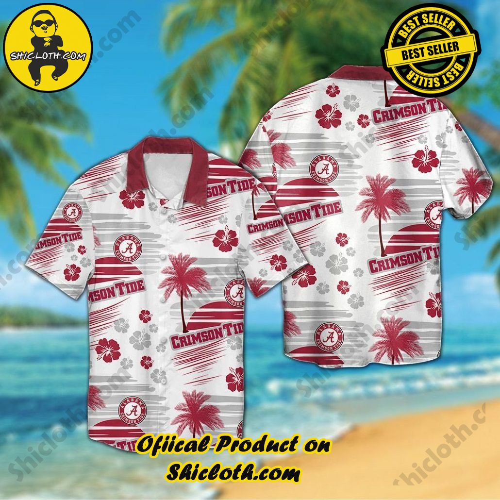 Crimson Tide Alabama Hawaiian Short Sleeve Shirt