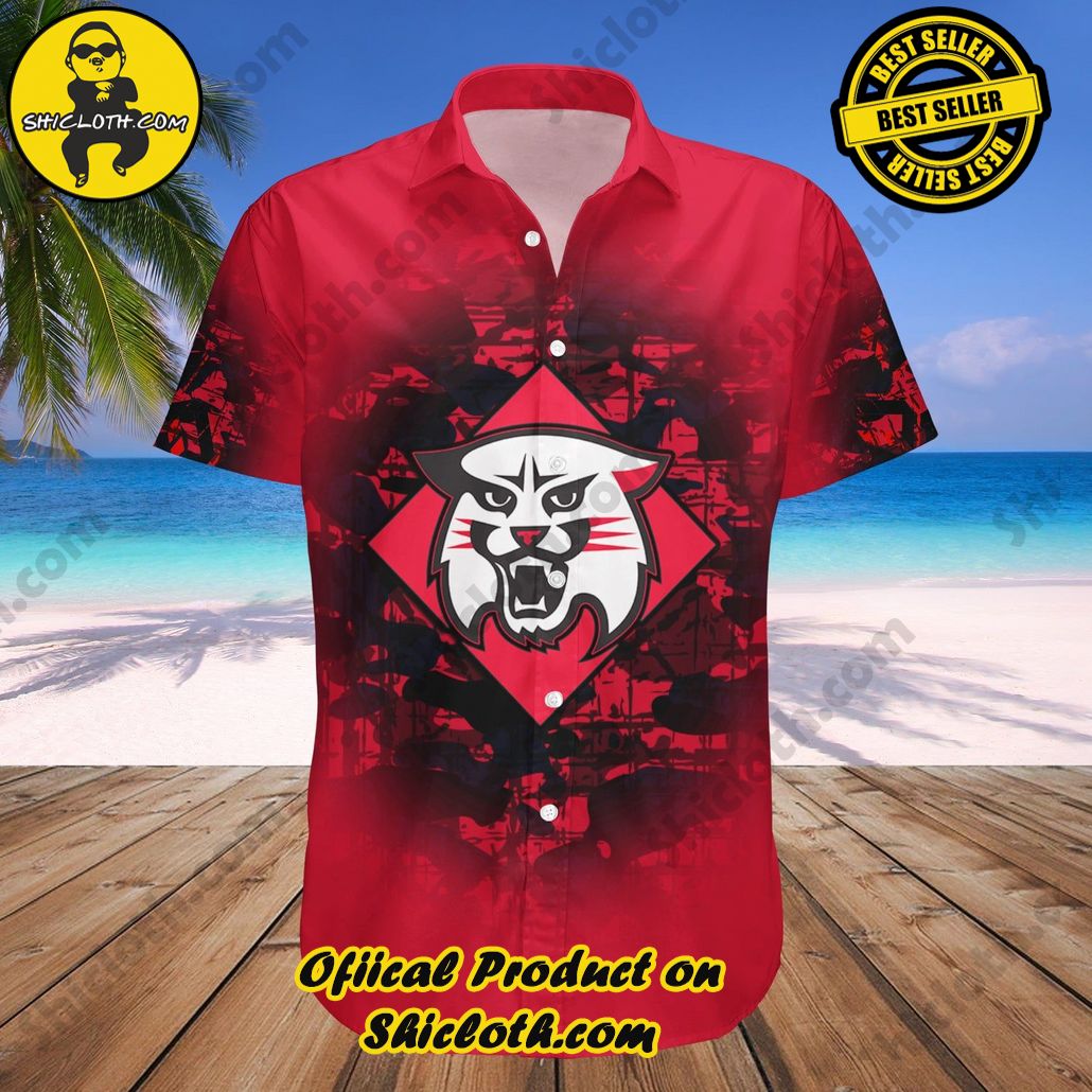 Davidson Wildcats Hawaii Shirt Camouflage Vintage NCAA