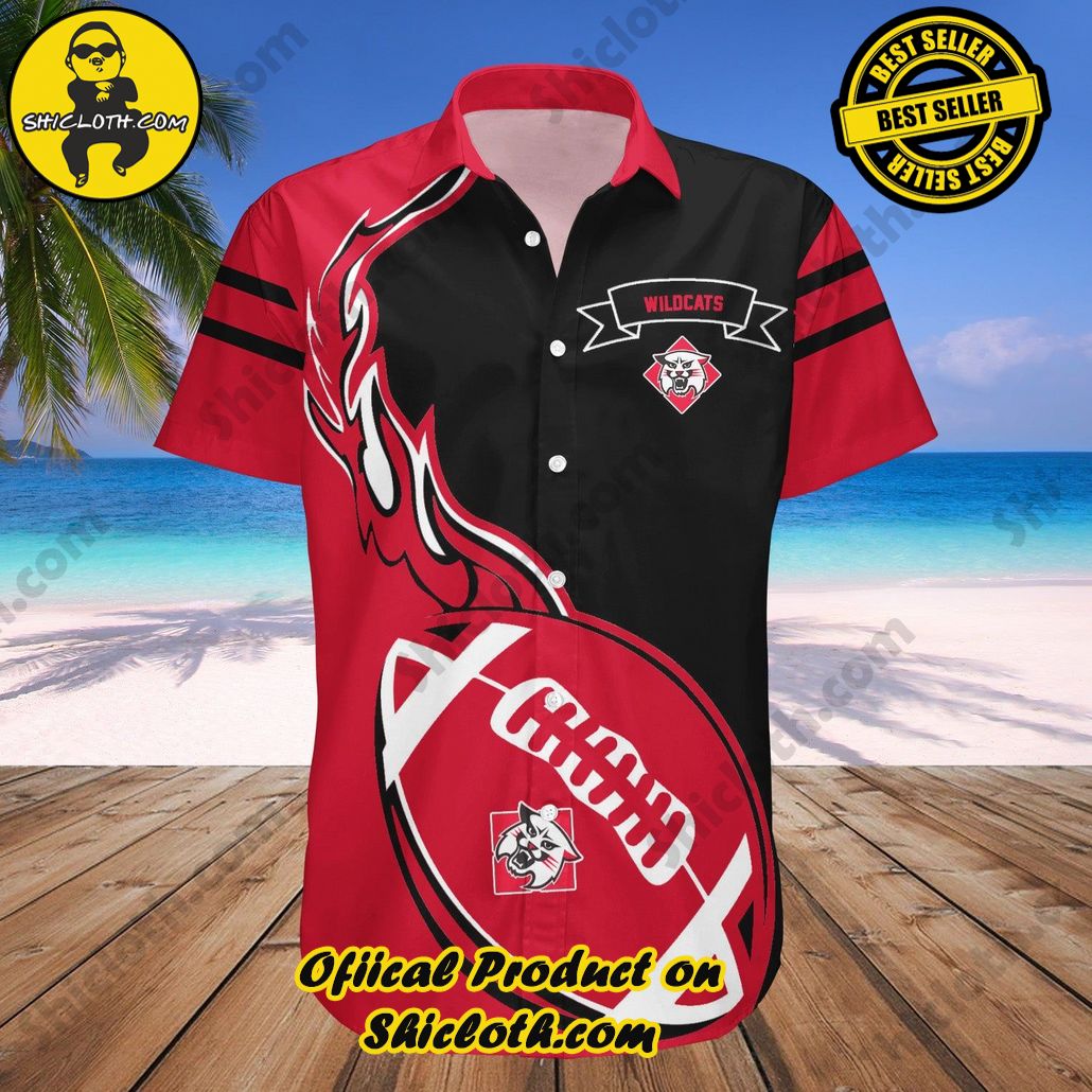 Davidson Wildcats Hawaii Shirt Flame Ball NCAA
