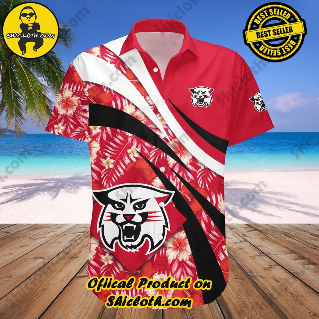 Davidson Wildcats Hawaii Shirt Hibiscus Sport Style NCAA