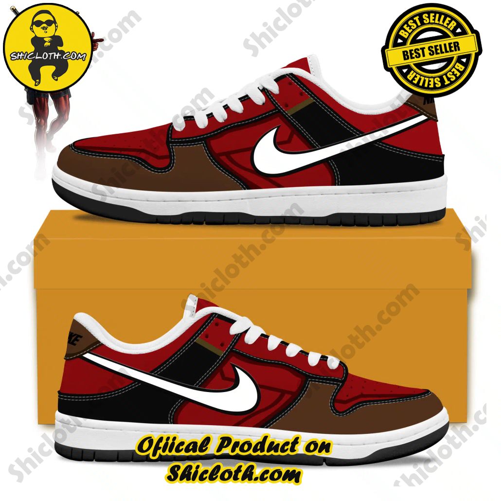Deadpool Nike Air Force 1 Lowtop Sneakers