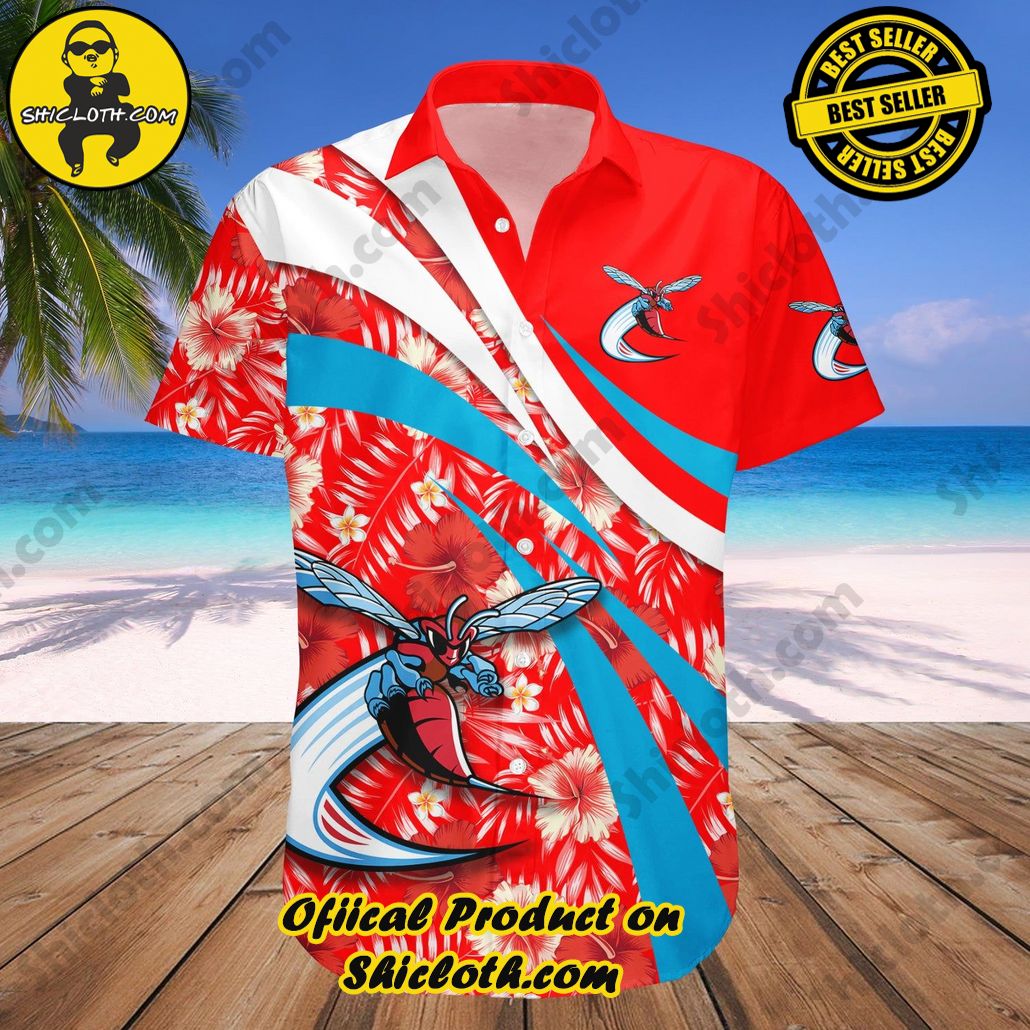 Delaware State Hornets Hawaii Shirt Hibiscus Sport Style NCAA
