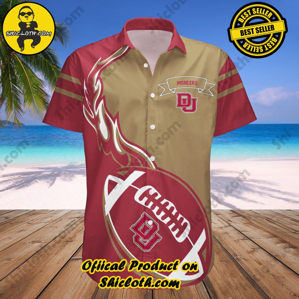Denver Pioneers Hawaii Shirt Flame Ball NCAA