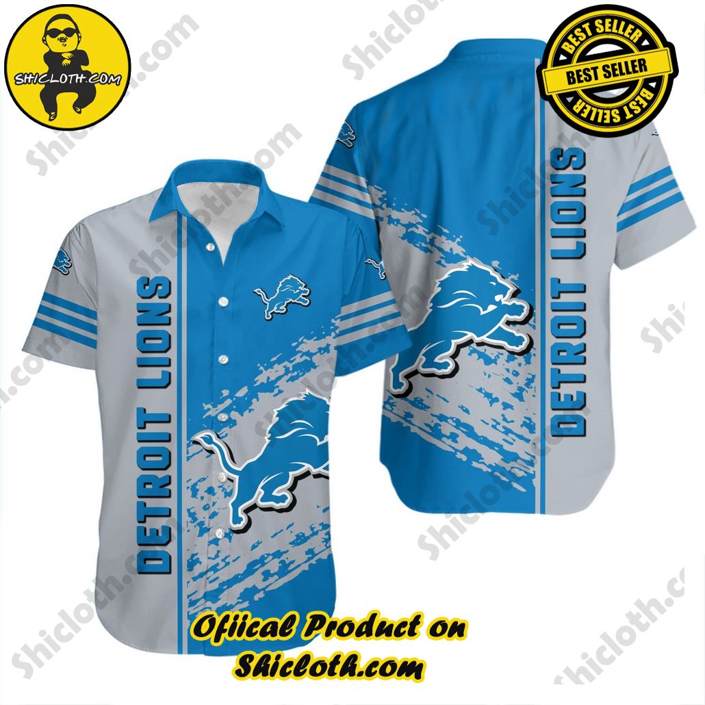Detroit Lions Hawaiian Shirt Quarter Style – NFL