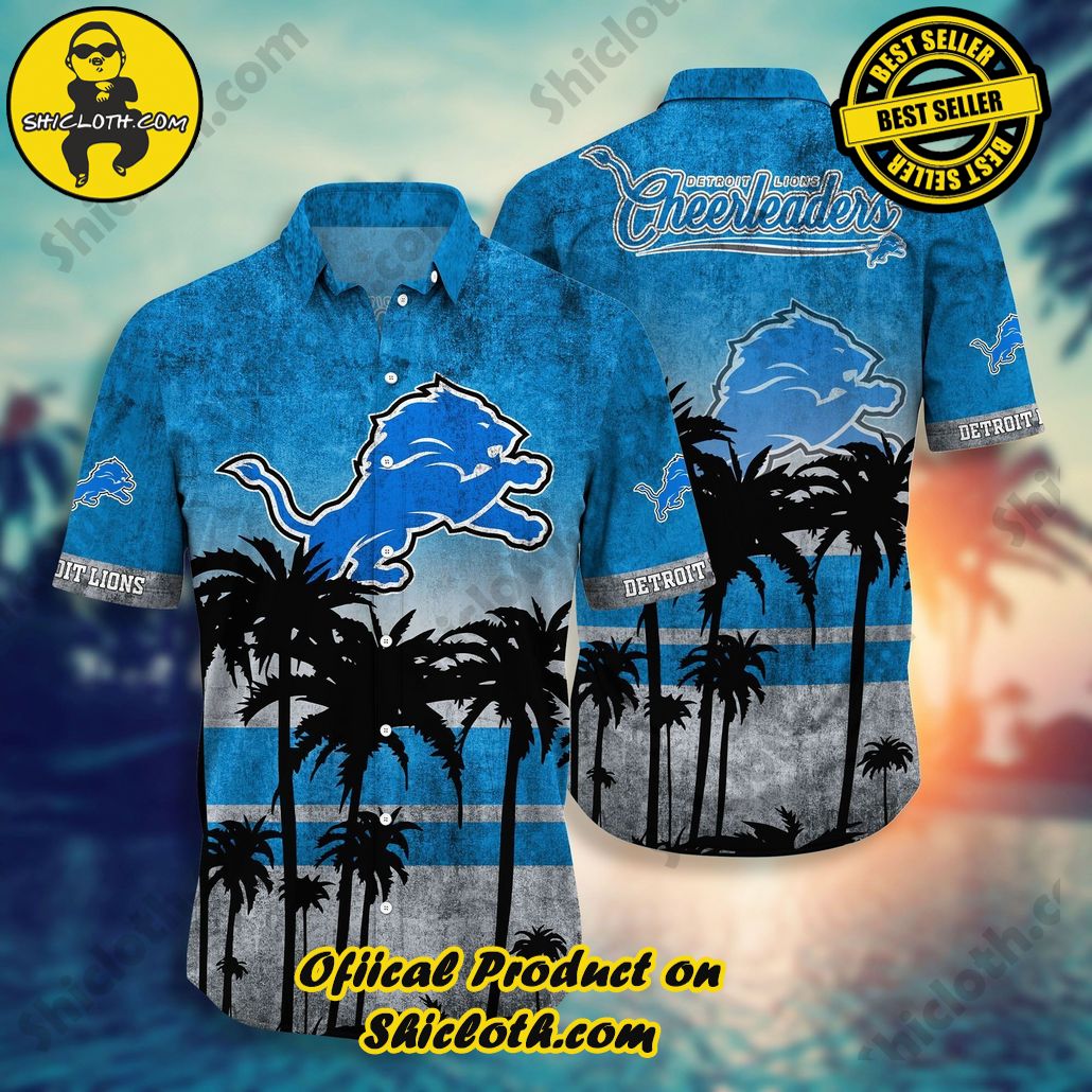 Detroit Lions NFL-Hawaii Shirt Short Style Hot Trending Summer Collection Trendy Aloha