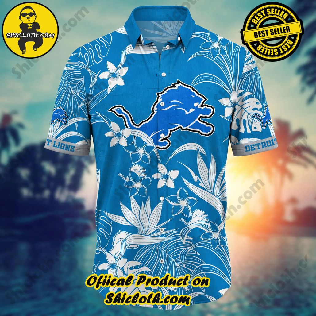 Detroit Lions NFL Hawaiian Shirt Beach Season Aloha Shirt