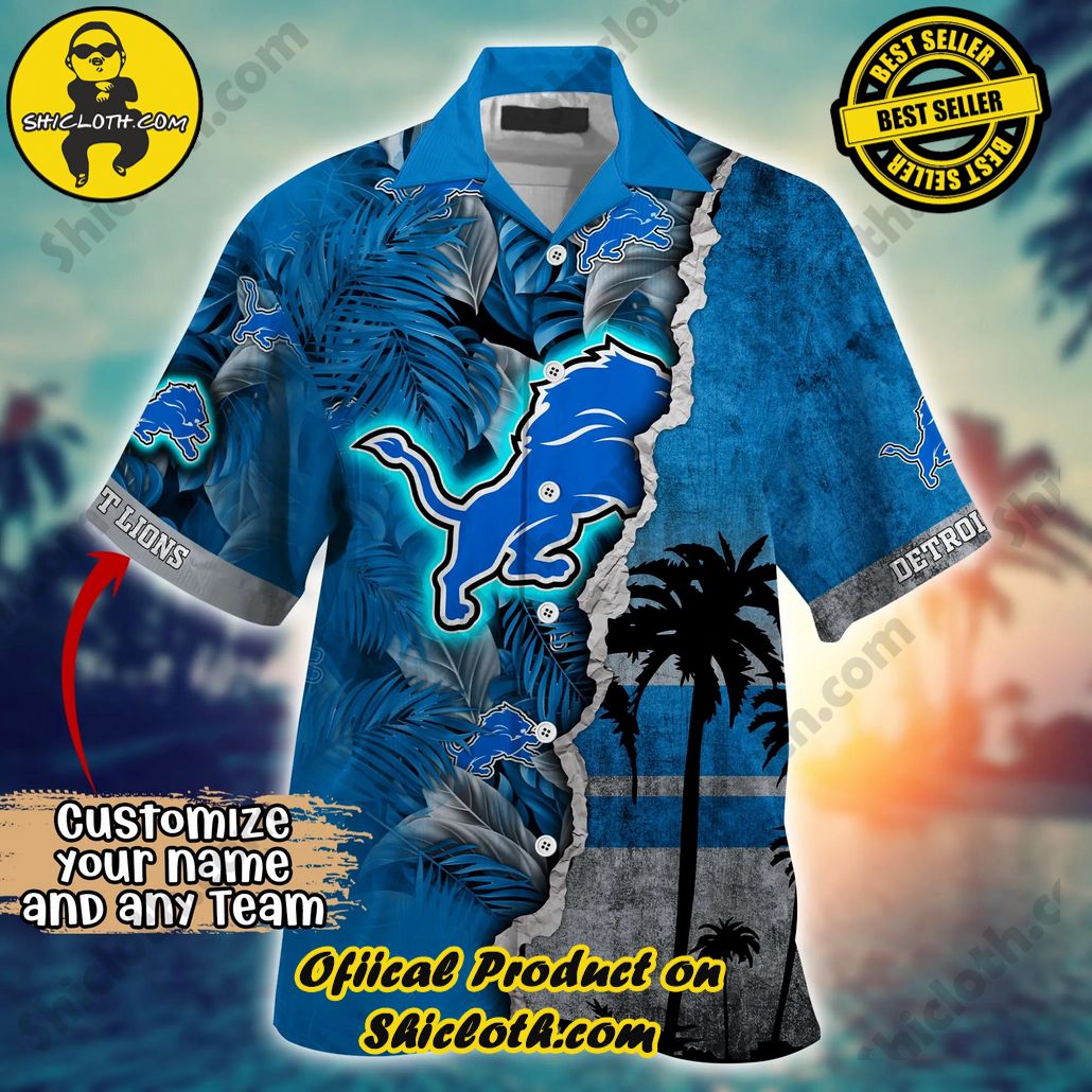 Detroit Lions NFL Hawaiian Shirt Custom Ceiling Fans Aloha Shirt