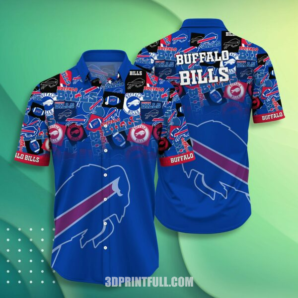 Embrace the Summer Vibe with NFL Buffalo Bills Hawaiian Shirt: Short Style Trending 1