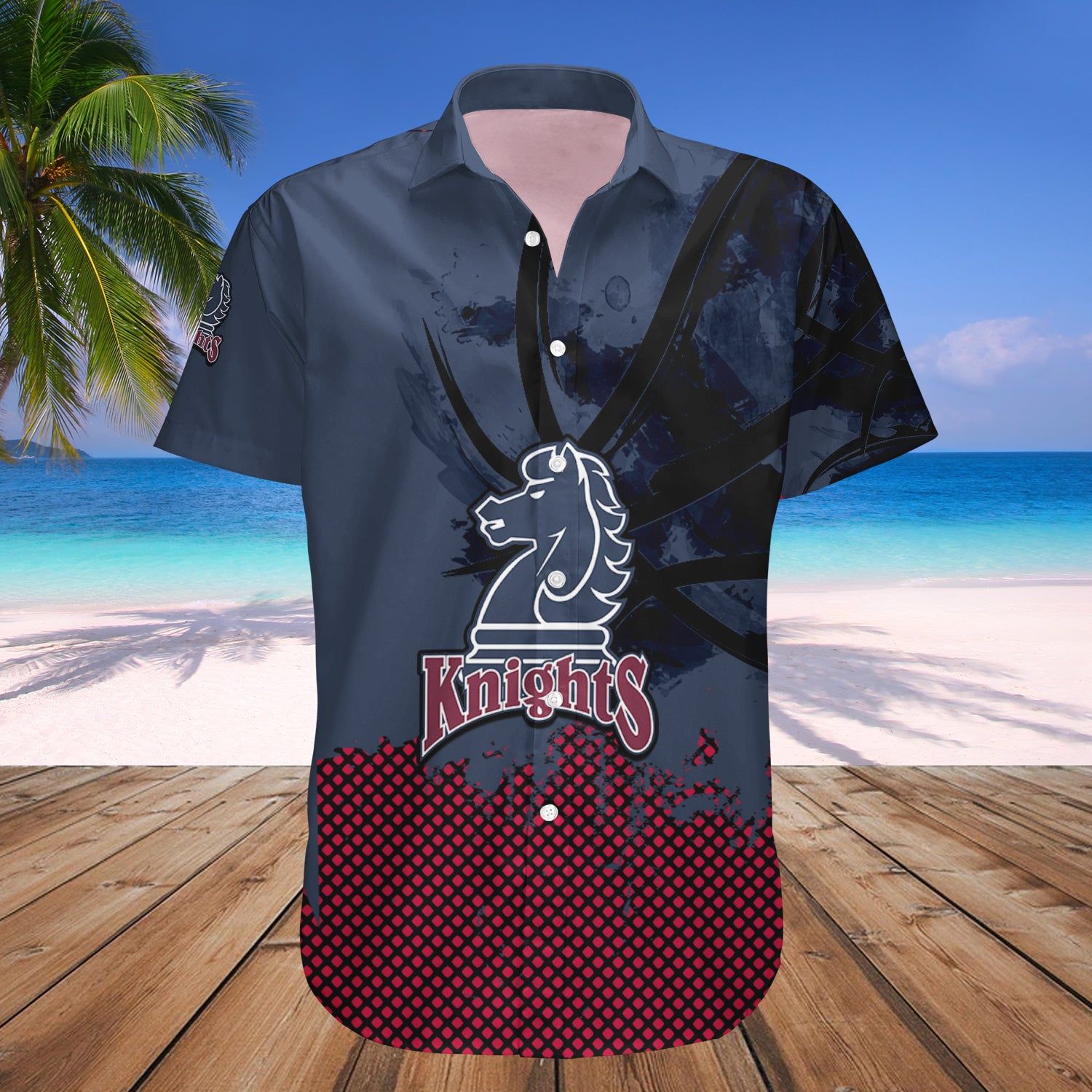 Fairleigh Dickinson Knights Hawaii Shirt Basketball Net Grunge Pattern NCAA