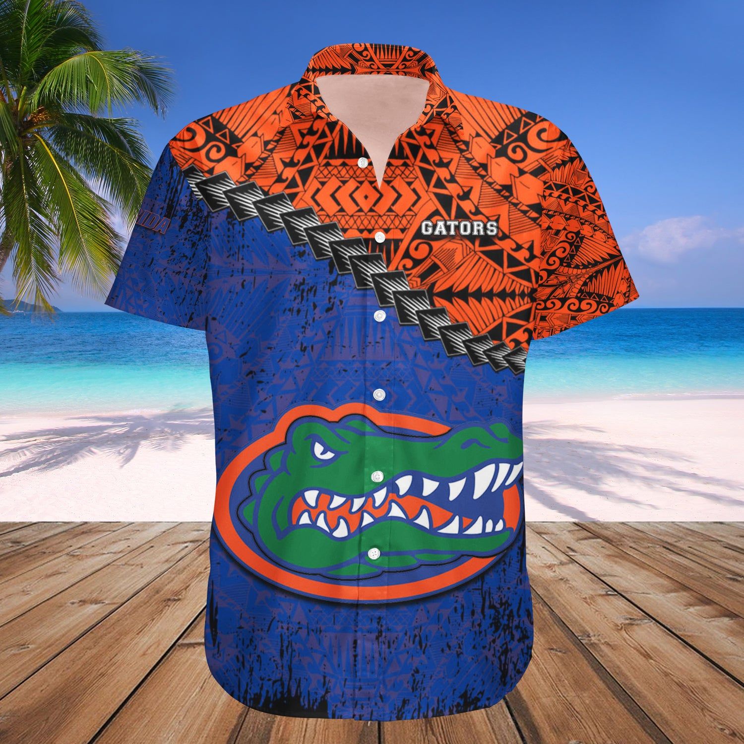 Florida Gators Hawaii Shirt Grunge Polynesian Tattoo NCAA