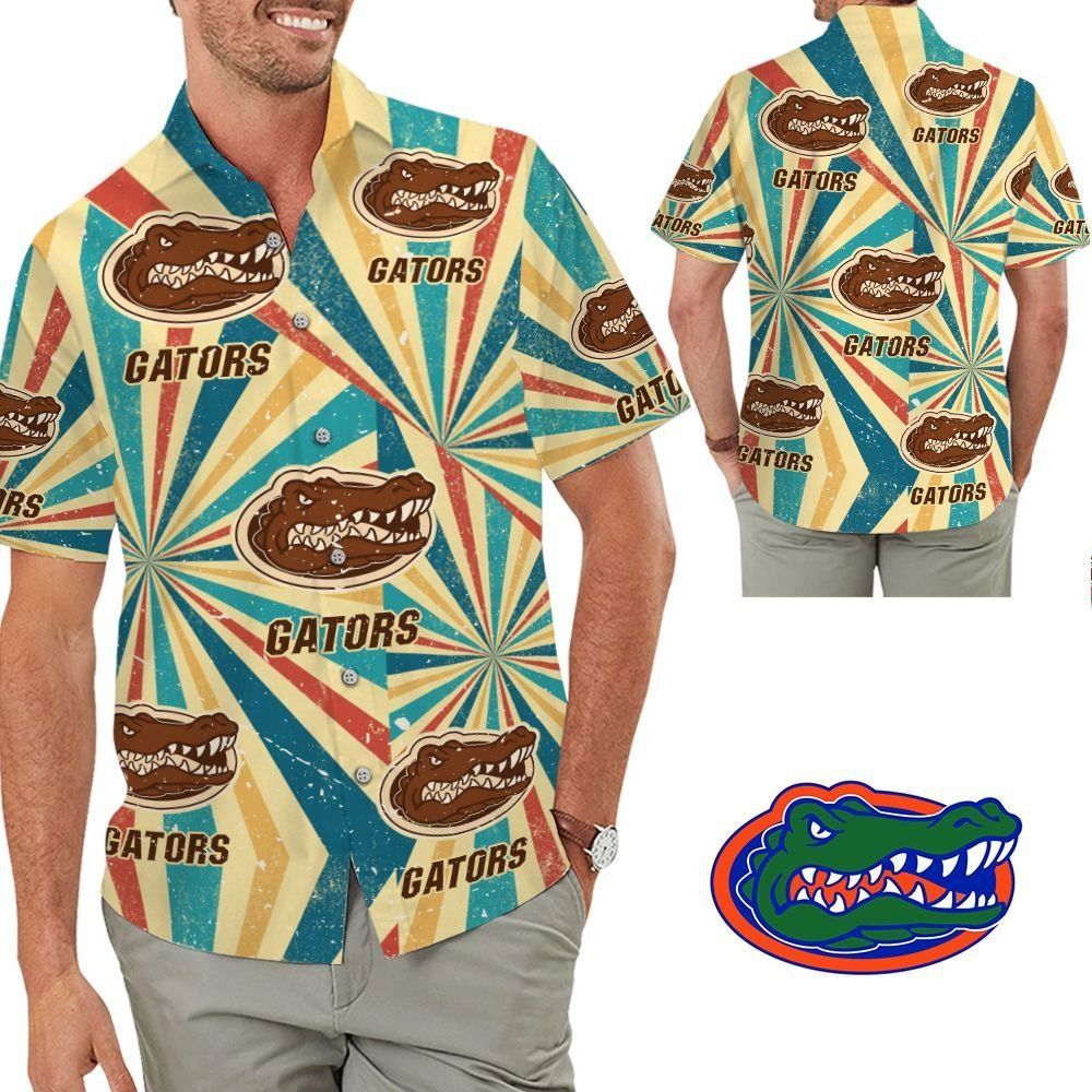 Florida Gators Retro Vintage Style Tropical Hawaiian Shirts