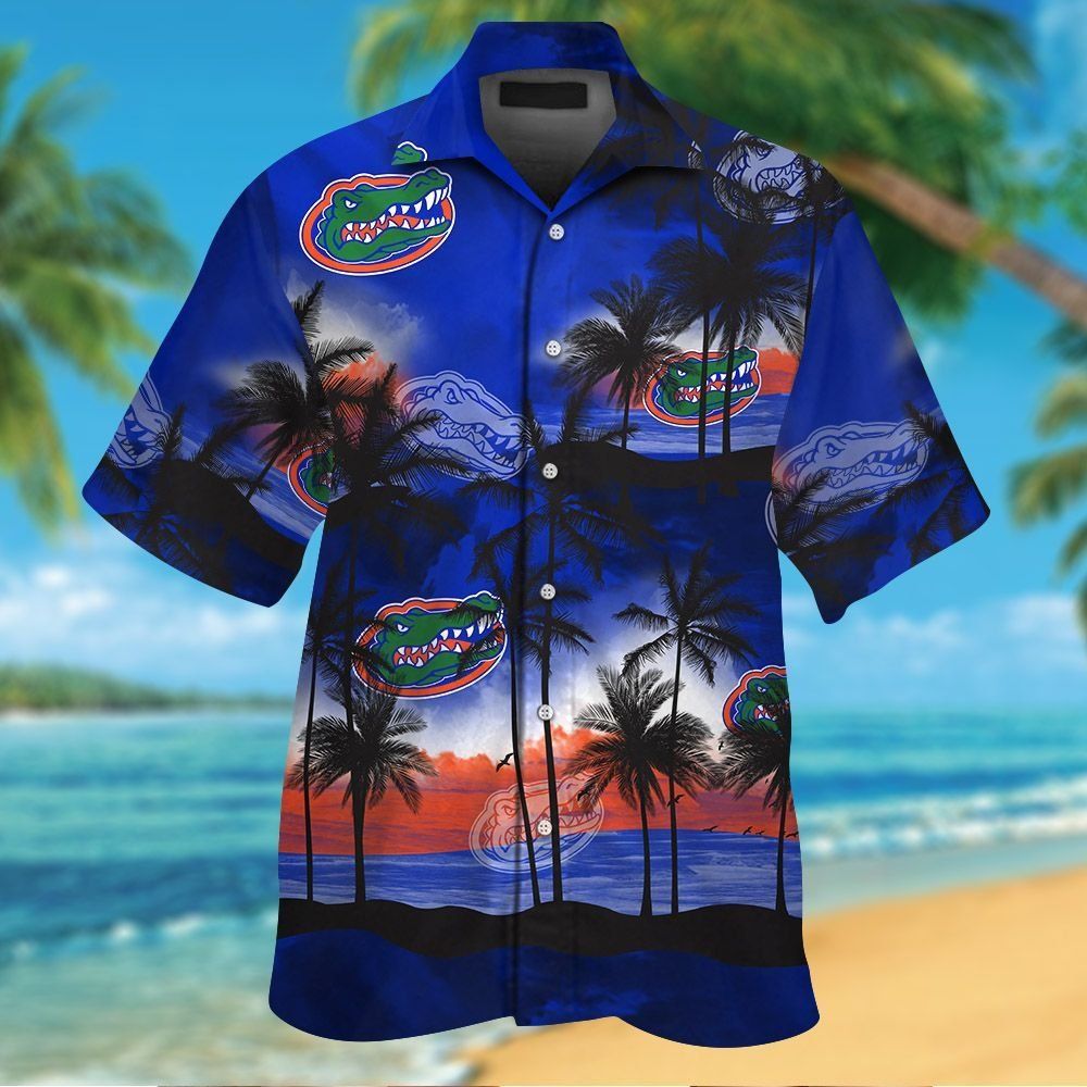 Florida Gators Short Sleeve Button Up Tropical Hawaiian Shirt VER012