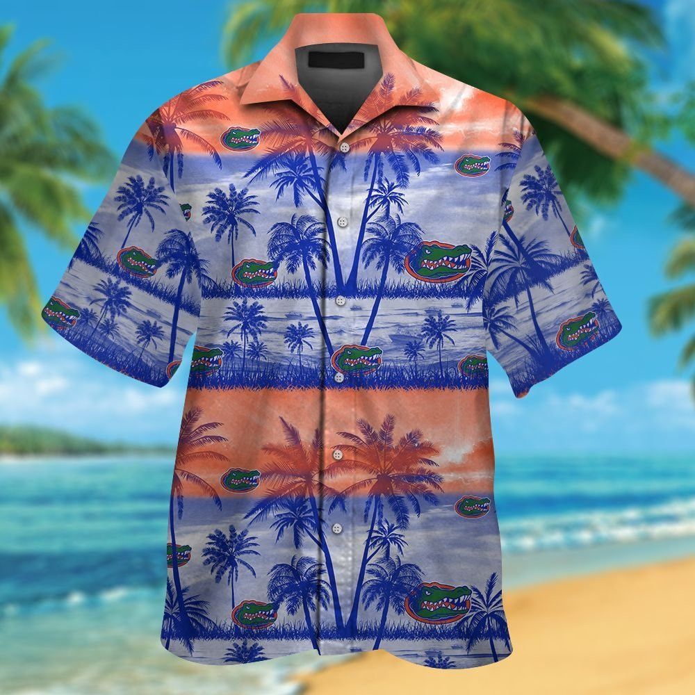 Florida Gators Short Sleeve Button Up Tropical Hawaiian Shirt VER015