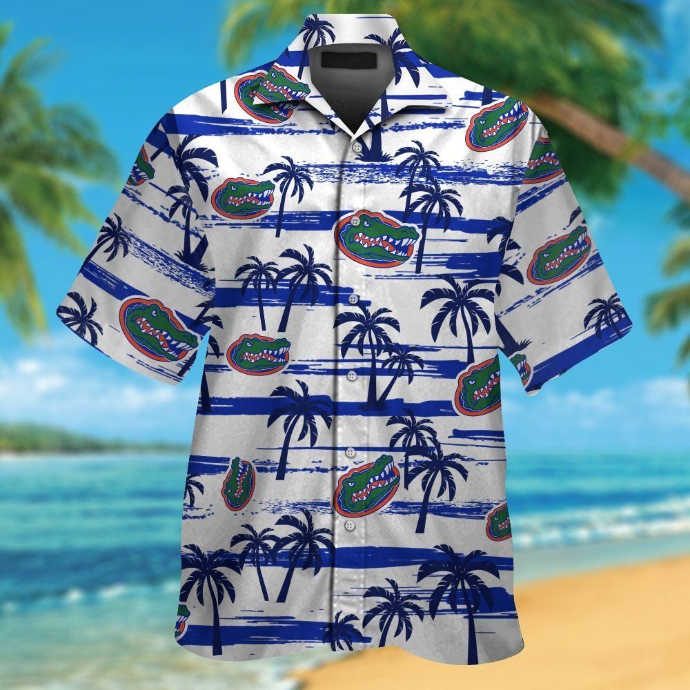 Florida Gators Short Sleeve Button Up Tropical Hawaiian Shirt VER029