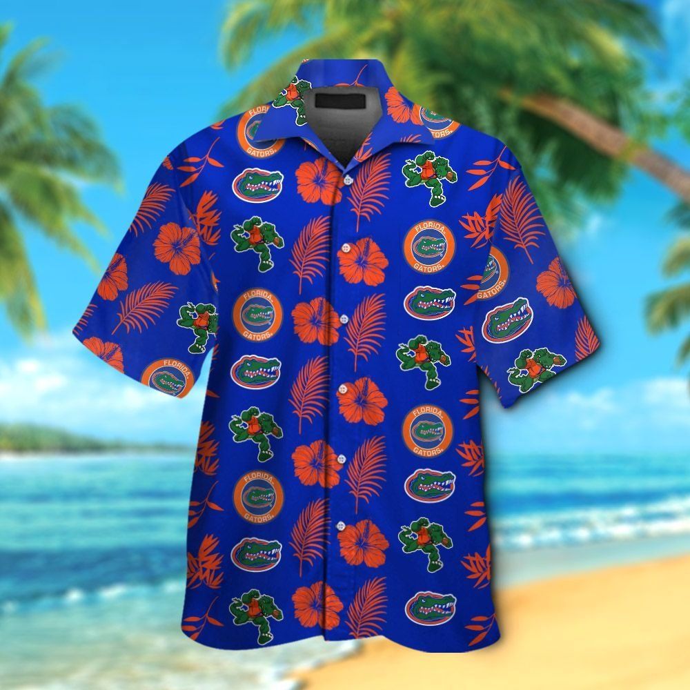 Florida Gators Short Sleeve Button Up Tropical Hawaiian Shirt VER03
