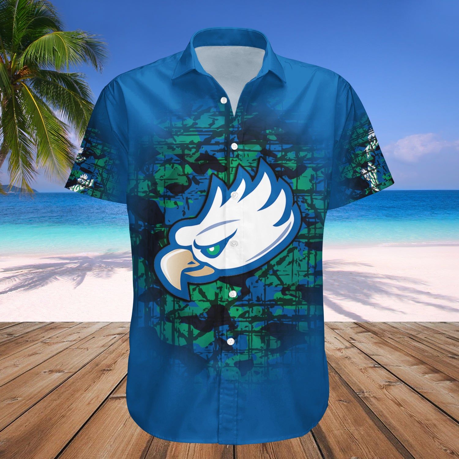 Florida Gulf Coast Eagles Hawaii Shirt Camouflage Vintage NCAA