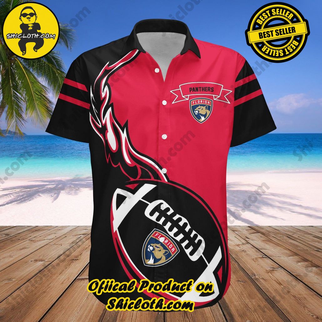 Florida Panthers Hawaii Shirt Flame Ball NHL