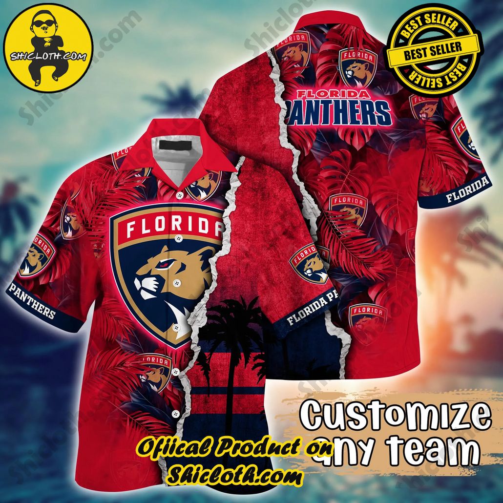 Florida Panthers NHL Hawaiian Shirt Custom Flip Flops Aloha Shirt