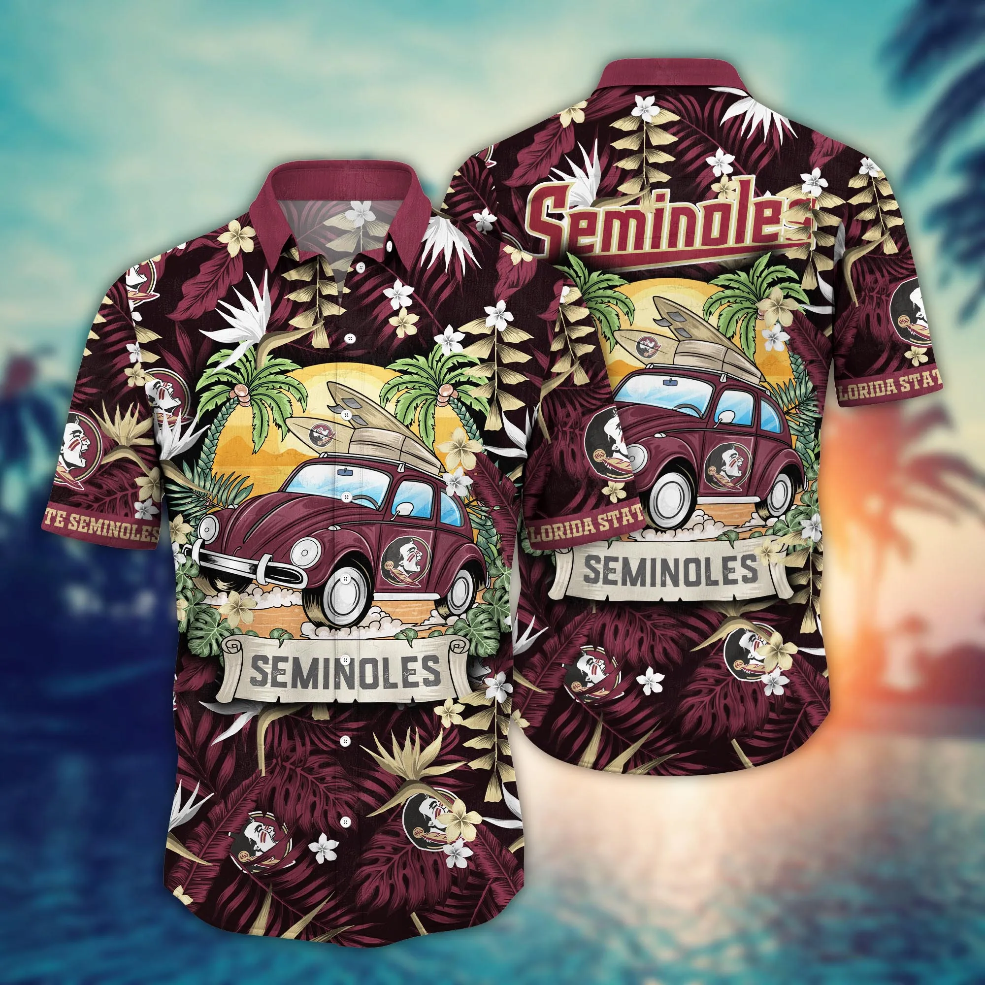Florida State Seminoles NCAA Hawaiian Shirt Tanningtime Championship Game Shirts