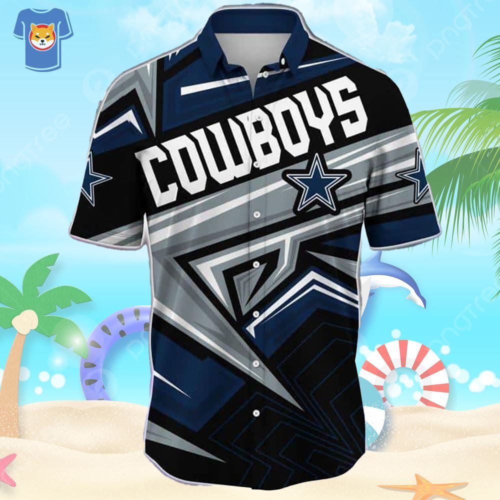 Football Enthusiasts’ Dallas Cowboys Hawaiian Summer Shirt