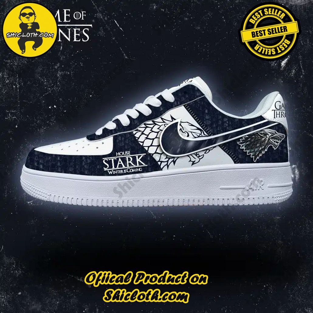 Game of Thrones House Stark Winter is Coming Air Force Sneakers
