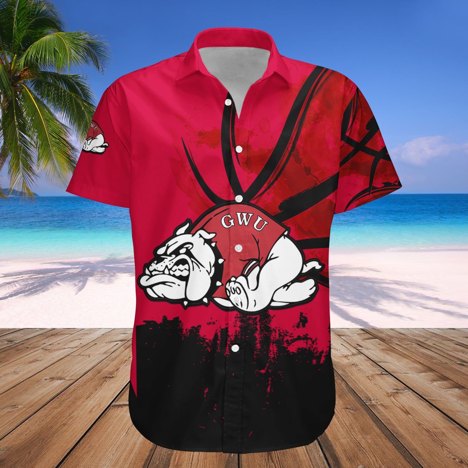 Gardner-Webb Runnin’ Bulldogs Hawaii Shirt Basketball Net Grunge Pattern – NCAA