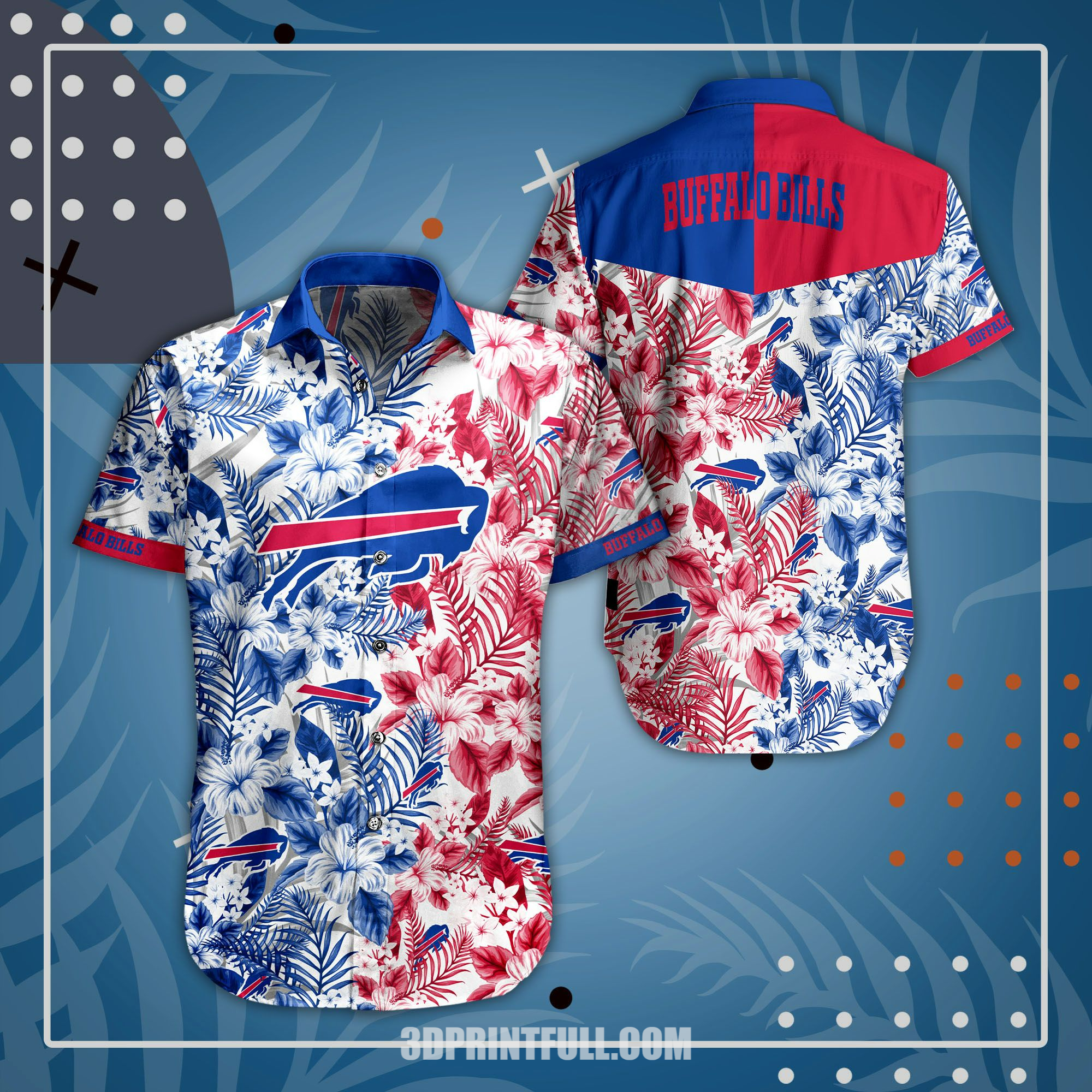 Get Noticed in NFL Buffalo Bills Hawaiian Shirt: Short Style Trending – Perfect for Game Day