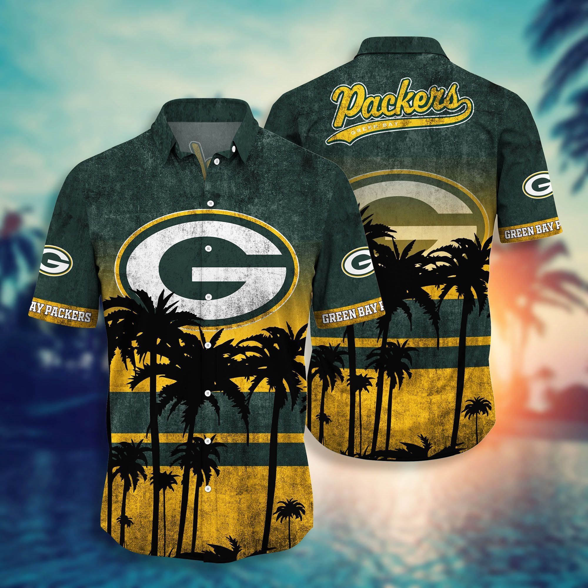 Green Bay Packers NFL-Hawaii Shirt: Short Style, Hot Trending, Summer Collection, Trendy Aloha