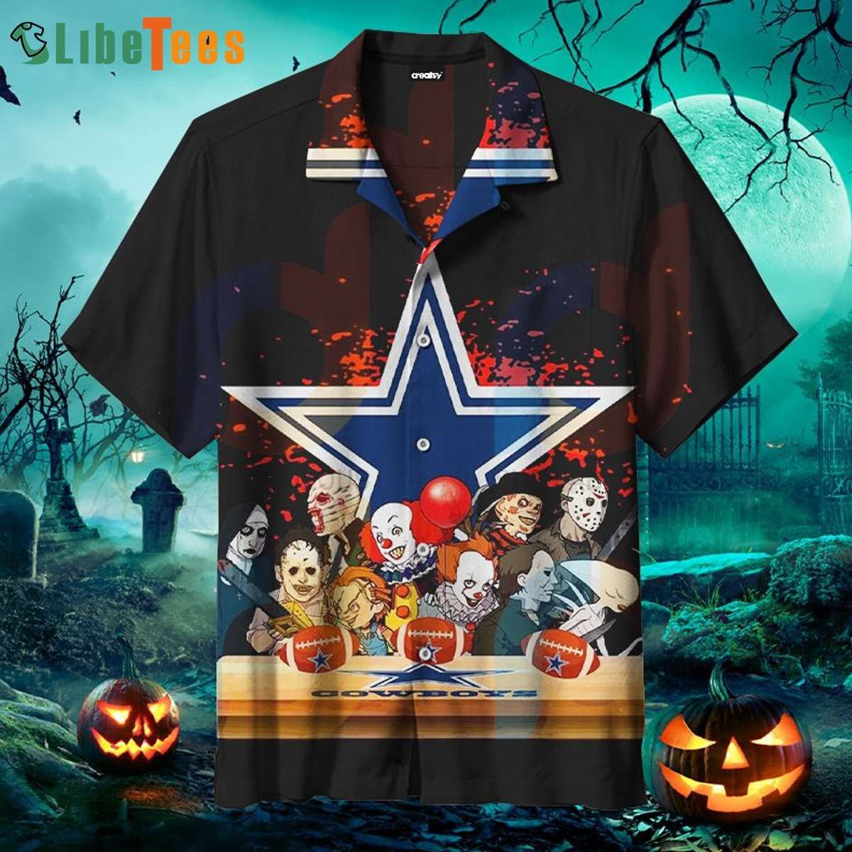 Happy Halloween NFL Dallas Cowboys Hawaiian Shirt Perfect Gifts For Your Loved Ones