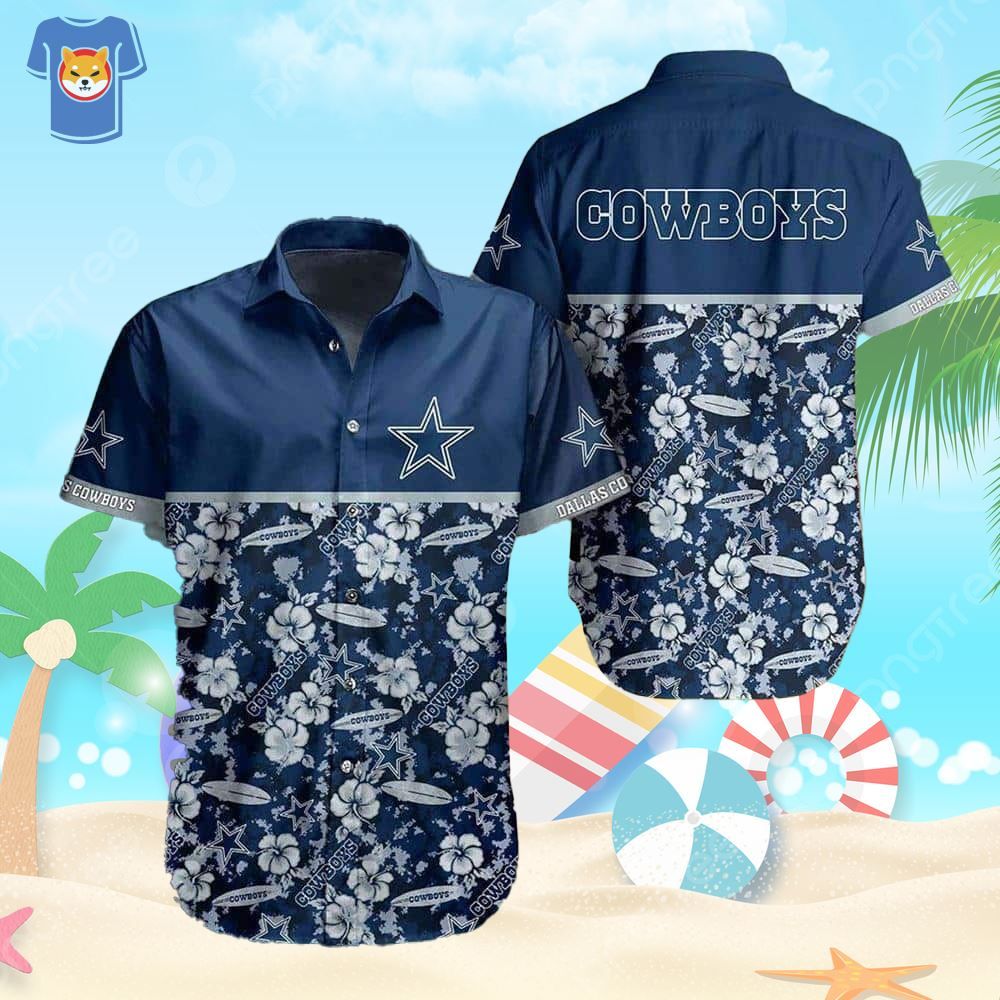 Hawaiian Beach Shirt Dallas Cowboys Edition for Football Fans