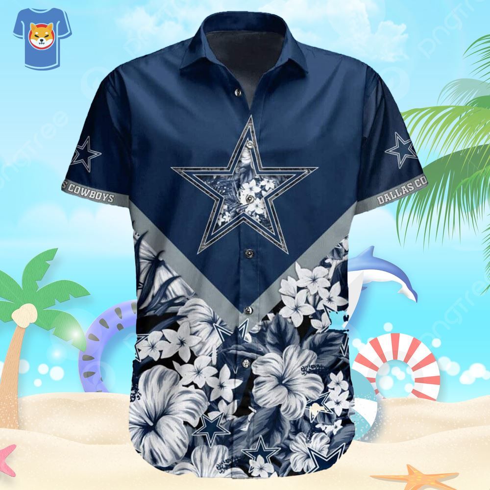 Hawaiian Shirt Dallas Cowboys Design for Couples