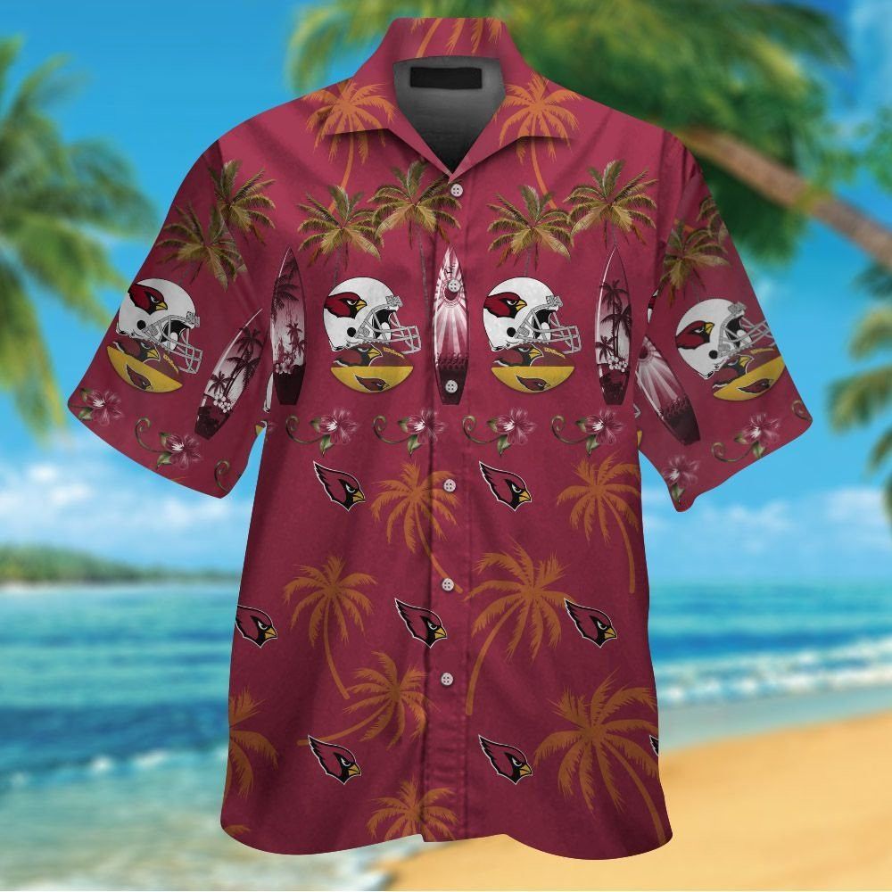 Hawaiian Tropical Short Sleeve Shirt Arizona Cardinals