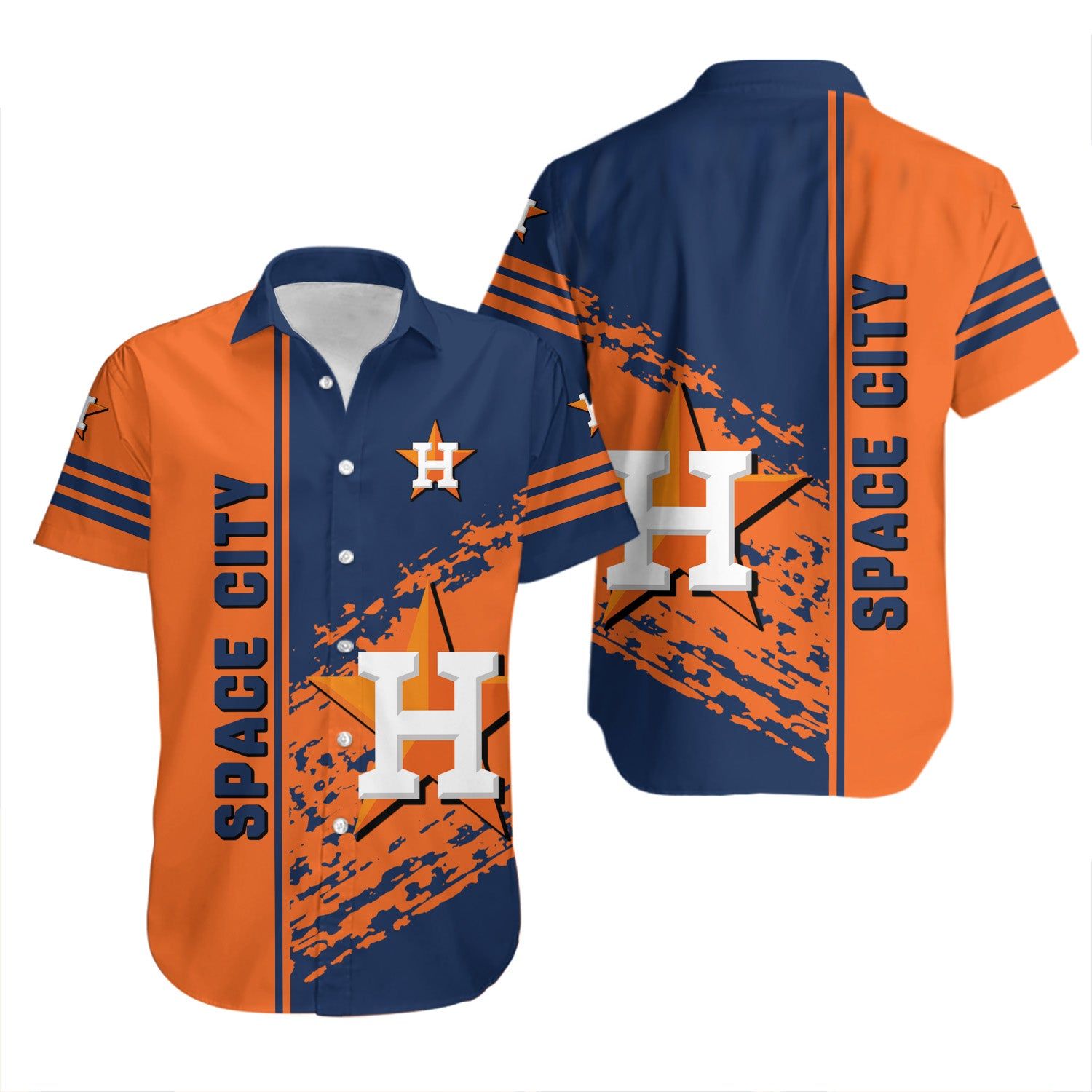 Houston Astros Hawaiian Shirt Quarter Style MLB