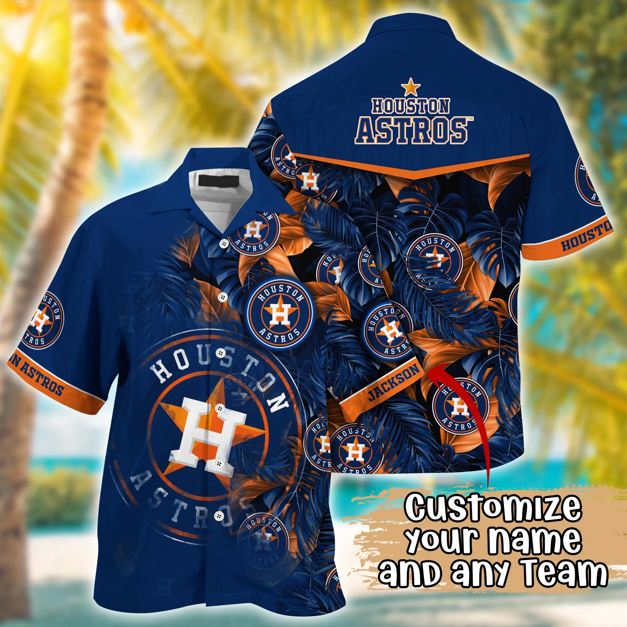 Houston Astros MLB Summer Hawaii Shirt And Tshirt Custom Aloha Shirt