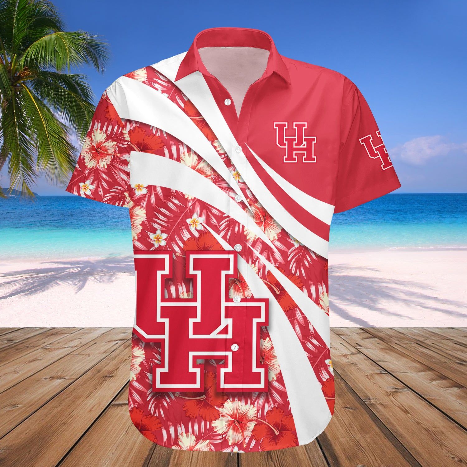 Houston Cougars Hawaii Shirt Hibiscus Sport Style NCAA