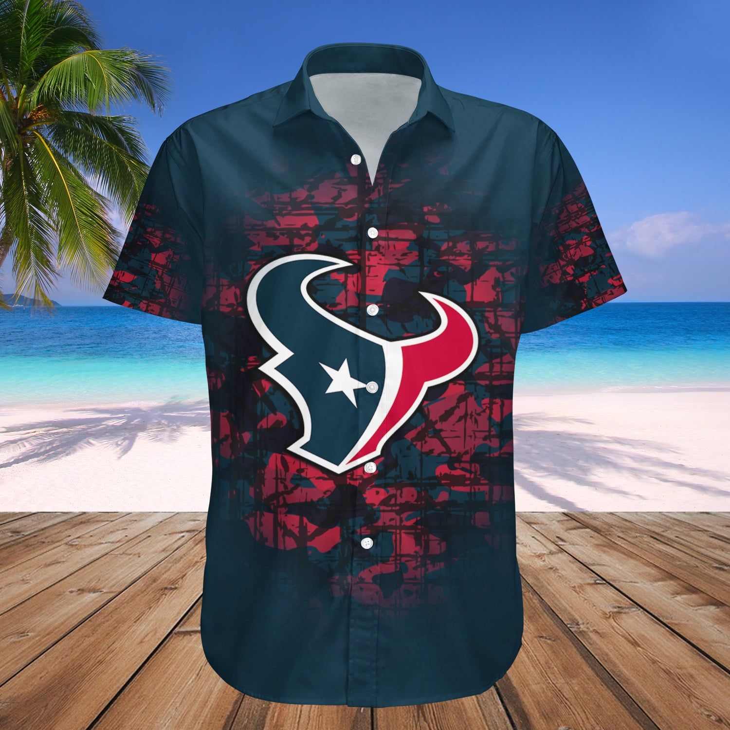 Houston Texans Hawaii Shirt Camouflage Vintage – NFL