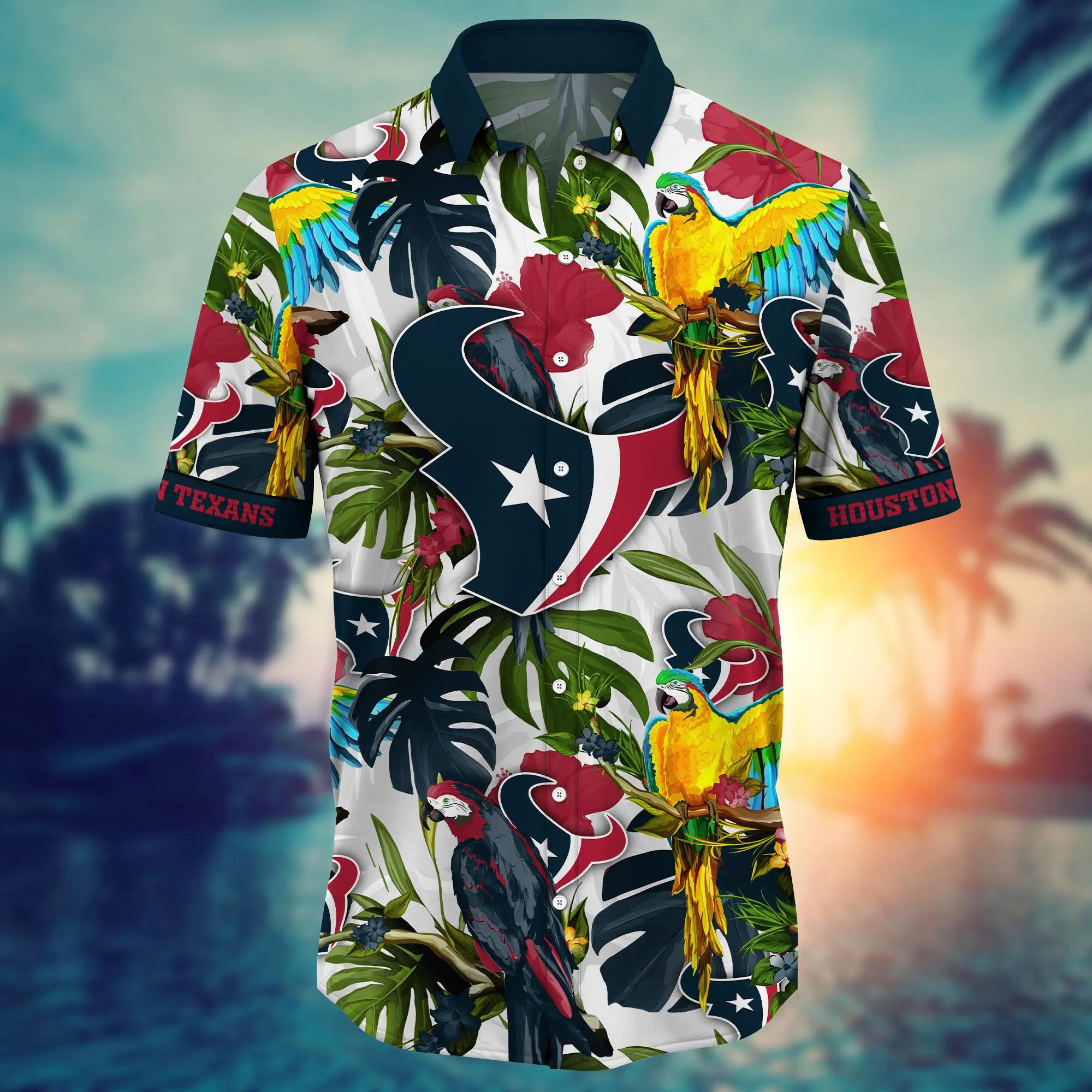 Houston Texans NFL Hawaiian Shirt Sundowntime Aloha Shirt