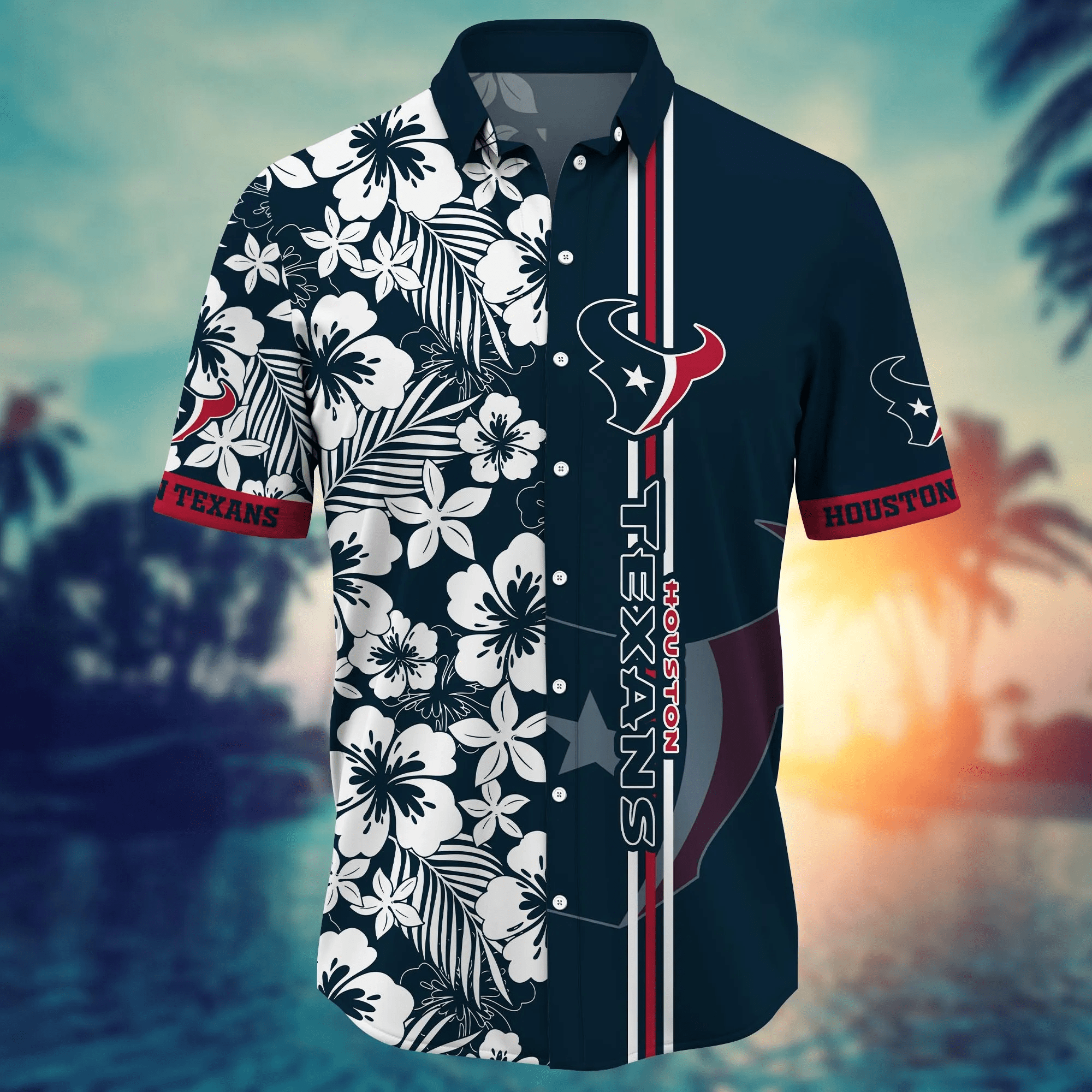 Houston Texans NFL Hawaiian Shirt Vacation Timetime Aloha Shirt