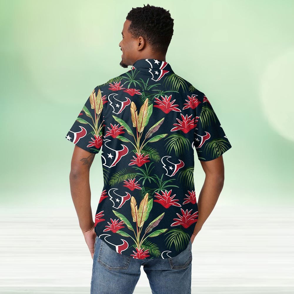 Houston Texans Victory Hawaiian Button Up Attire