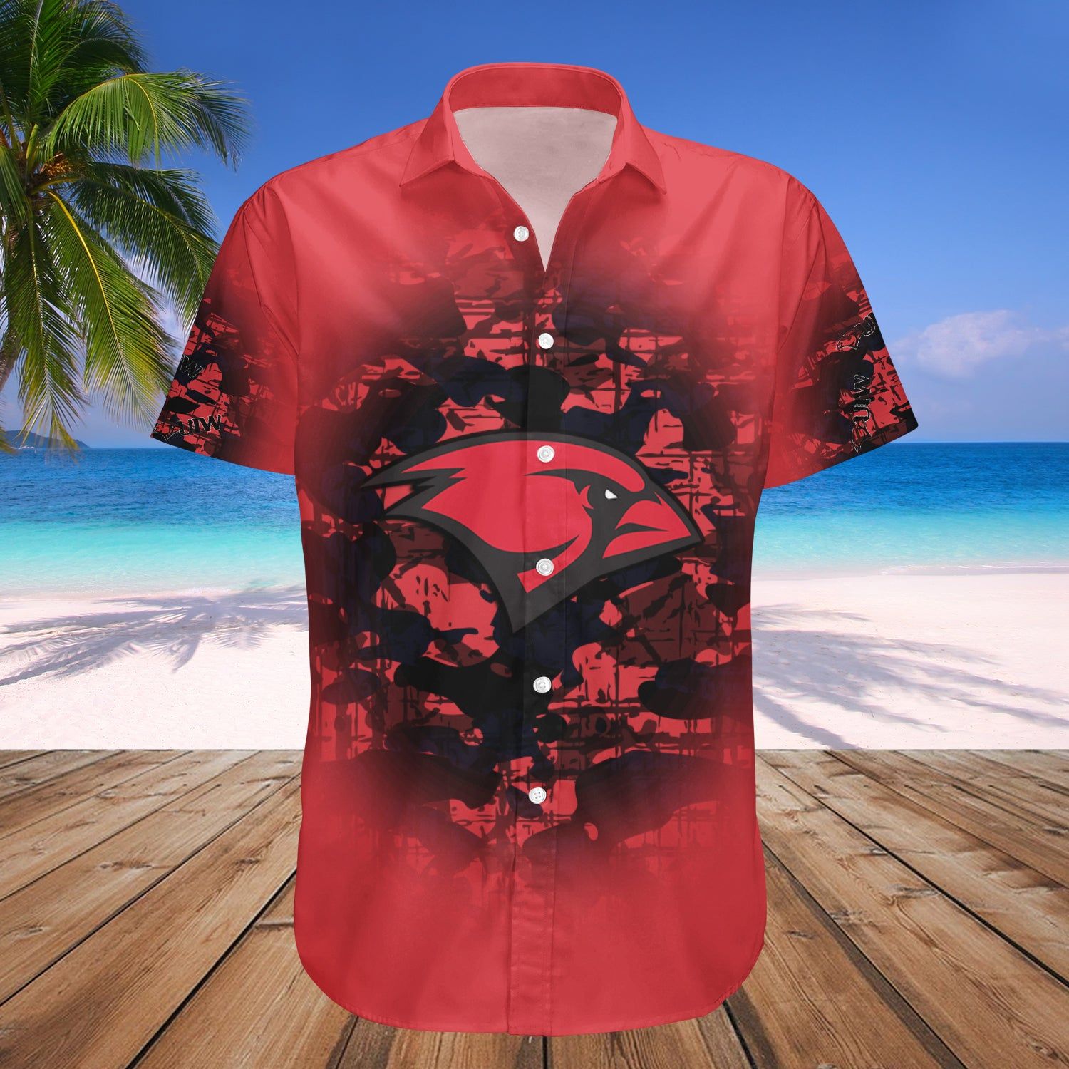 Incarnate Word Cardinals Hawaii Shirt Camouflage Vintage NCAA