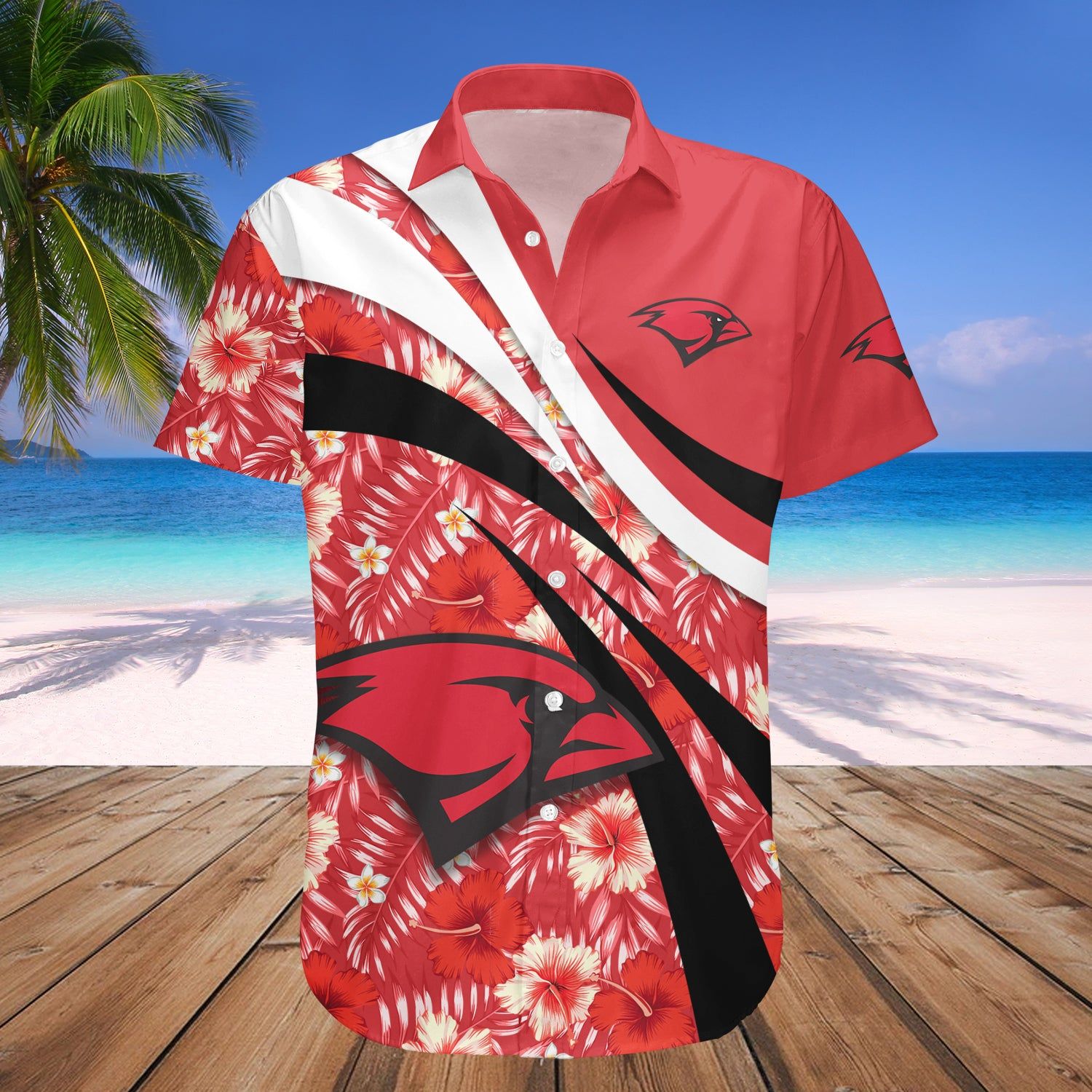 Incarnate Word Cardinals Hawaii Shirt Hibiscus Sport Style NCAA
