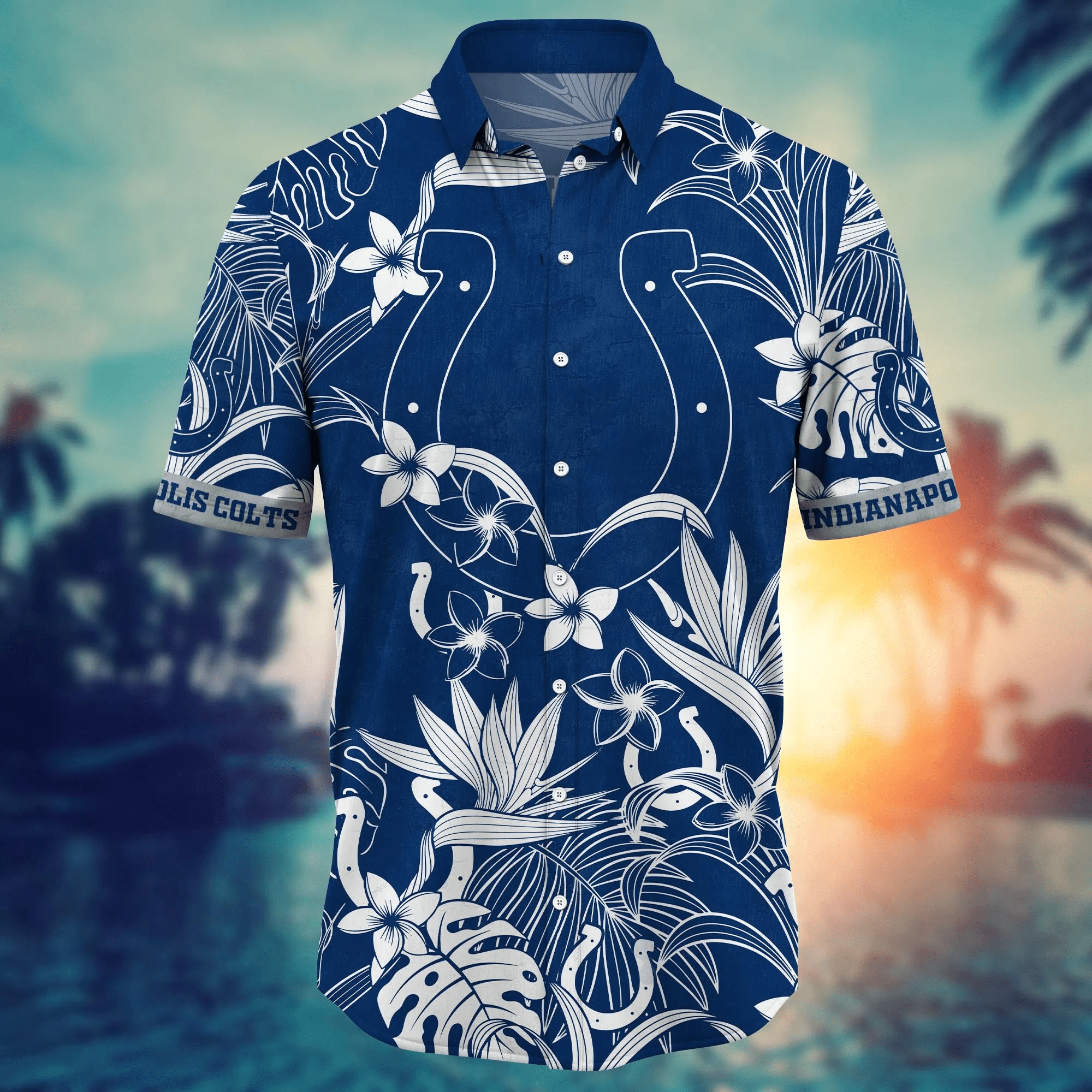 Indianapolis Colts NFL Hawaiian Shirt Flip Flops Aloha Shirt