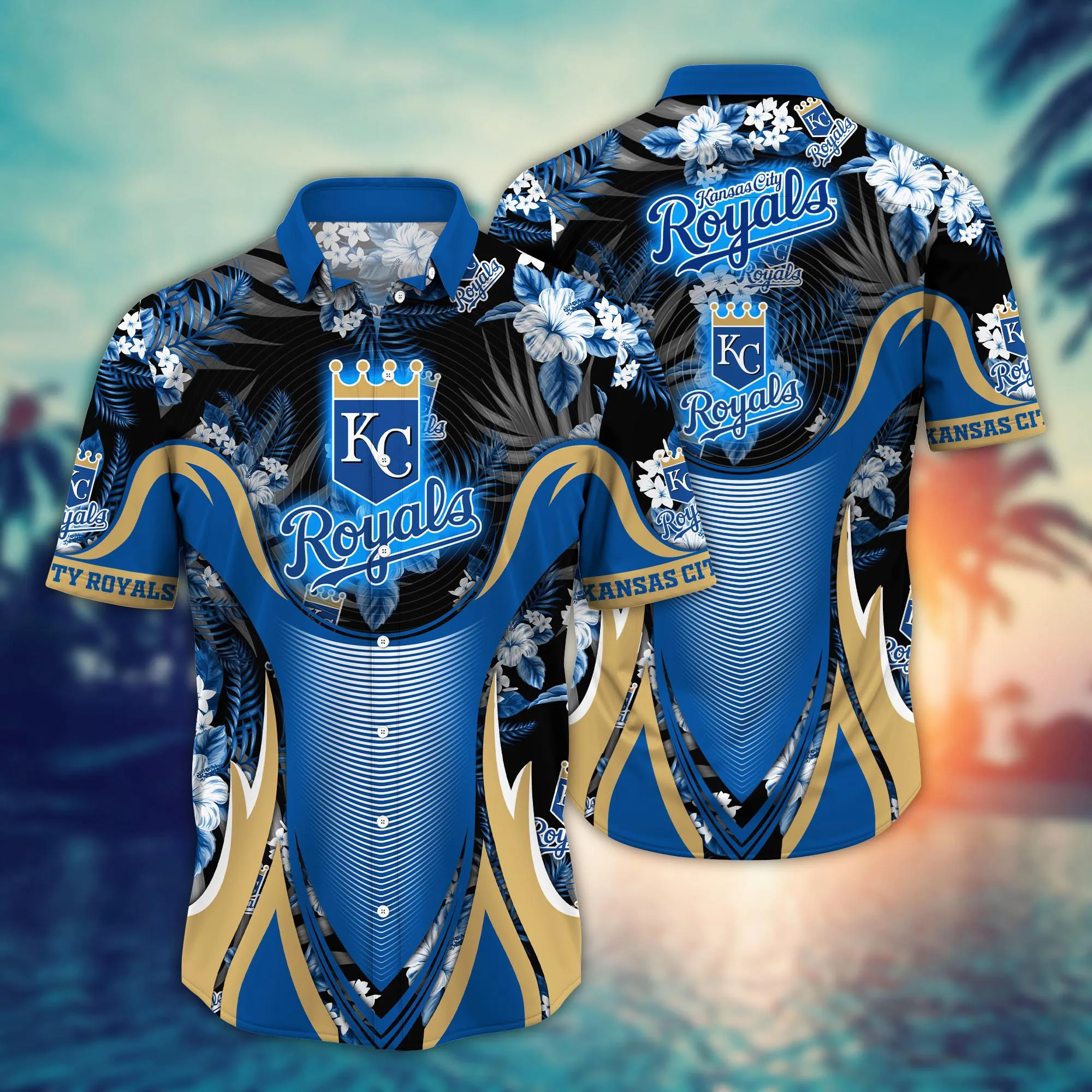 Kansas City Royals MLB Hawaiian Shirt Brightness Aloha Shirt 1 Kansas City Royals MLB Hawaiian Shirt Brightness Aloha Shirt