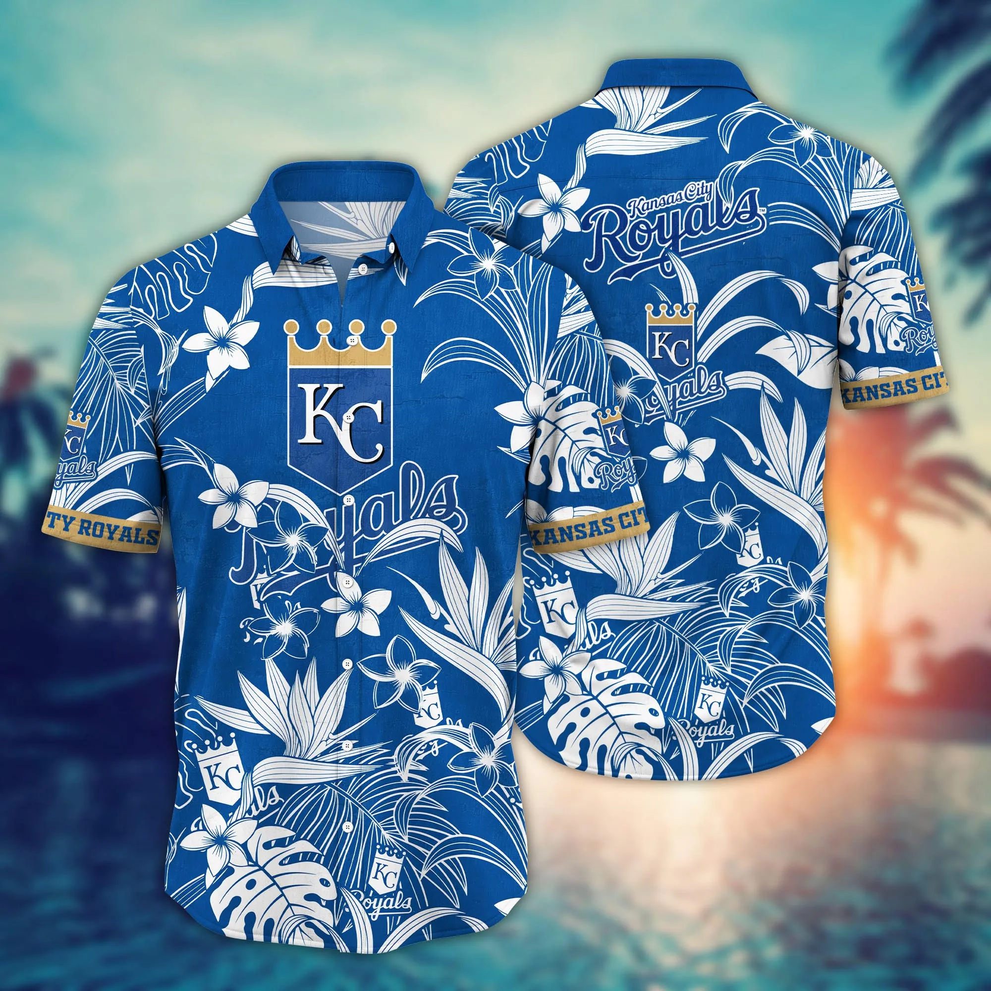 Kansas City Royals MLB Hawaiian Shirt Lush Greenerytime Aloha Shirt