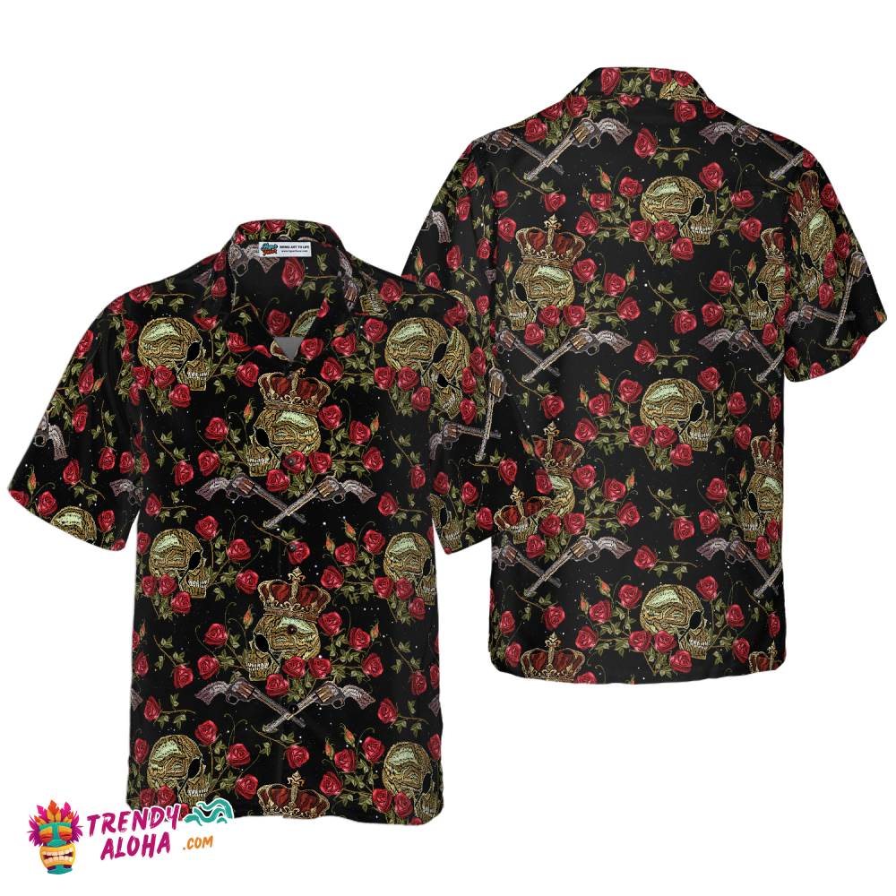 King Of Pirates In Crown Hawaiian Shirt 1 King Of Pirates In Crown Hawaiian Shirt