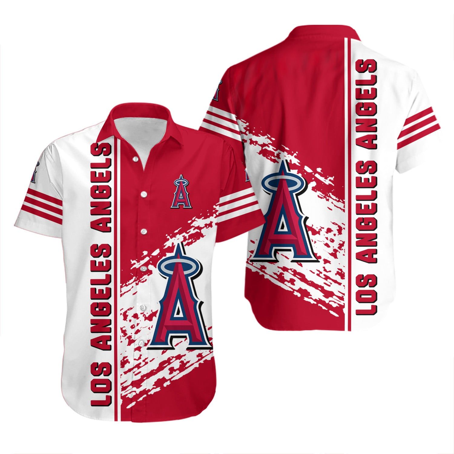 Los Angeles Angels Hawaiian Shirt Quarter Style MLB 1 Los Angeles Angels Hawaiian Shirt Quarter Style MLB