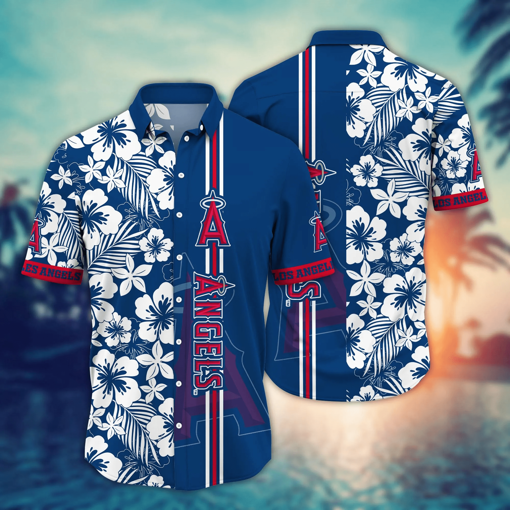 Los Angeles Angels MLB Hawaiian Shirt Coconut Watertime Aloha Shirt 1 Los Angeles Angels MLB Hawaiian Shirt Coconut Watertime Aloha Shirt